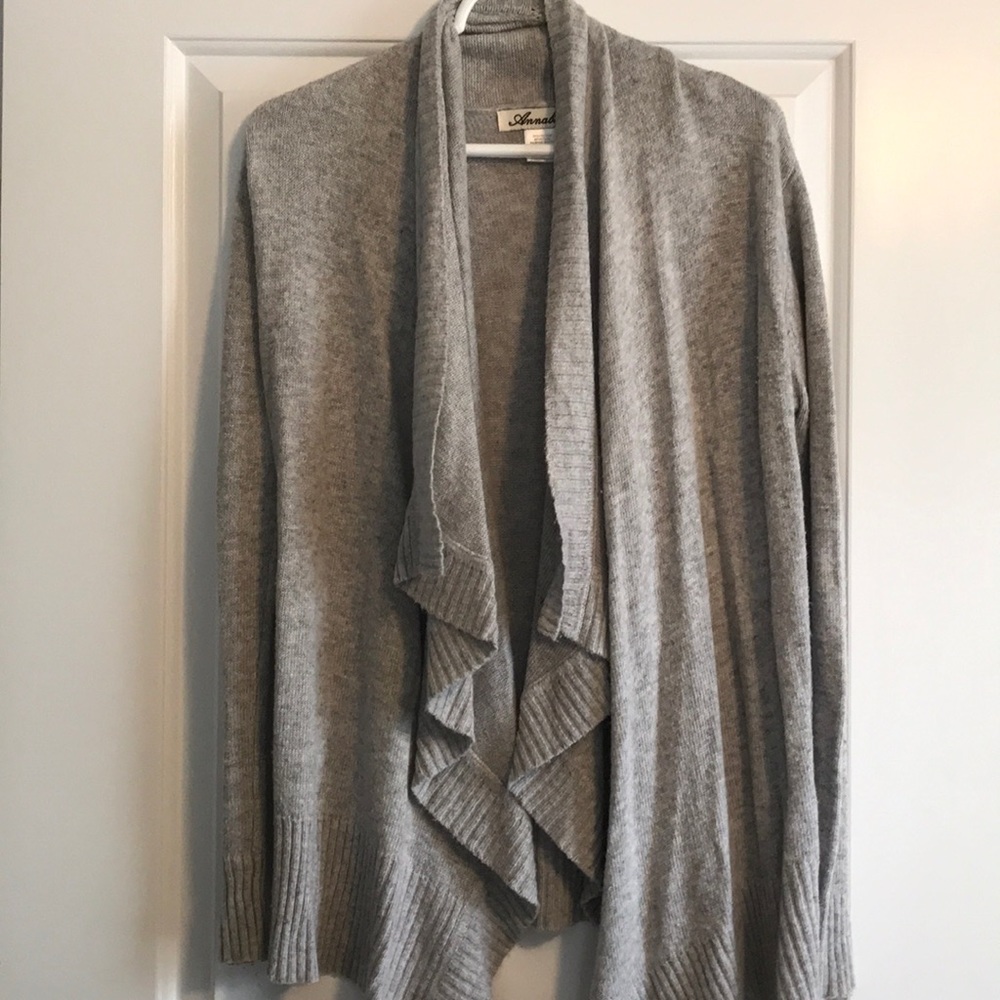 Annabella Oversized Gray Sweater